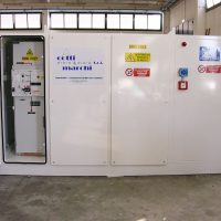 Cabina da galleria 400 kVA con prese interne interbloccate